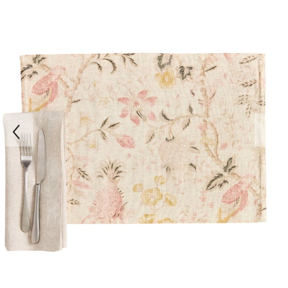 Pottery Barn Vintage Islands Reversible Placemats - Set of 4